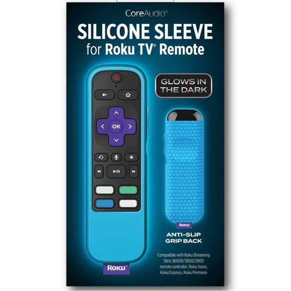 CoreAudio Other - Blue Silicone Sleeve for Roku TV Remote